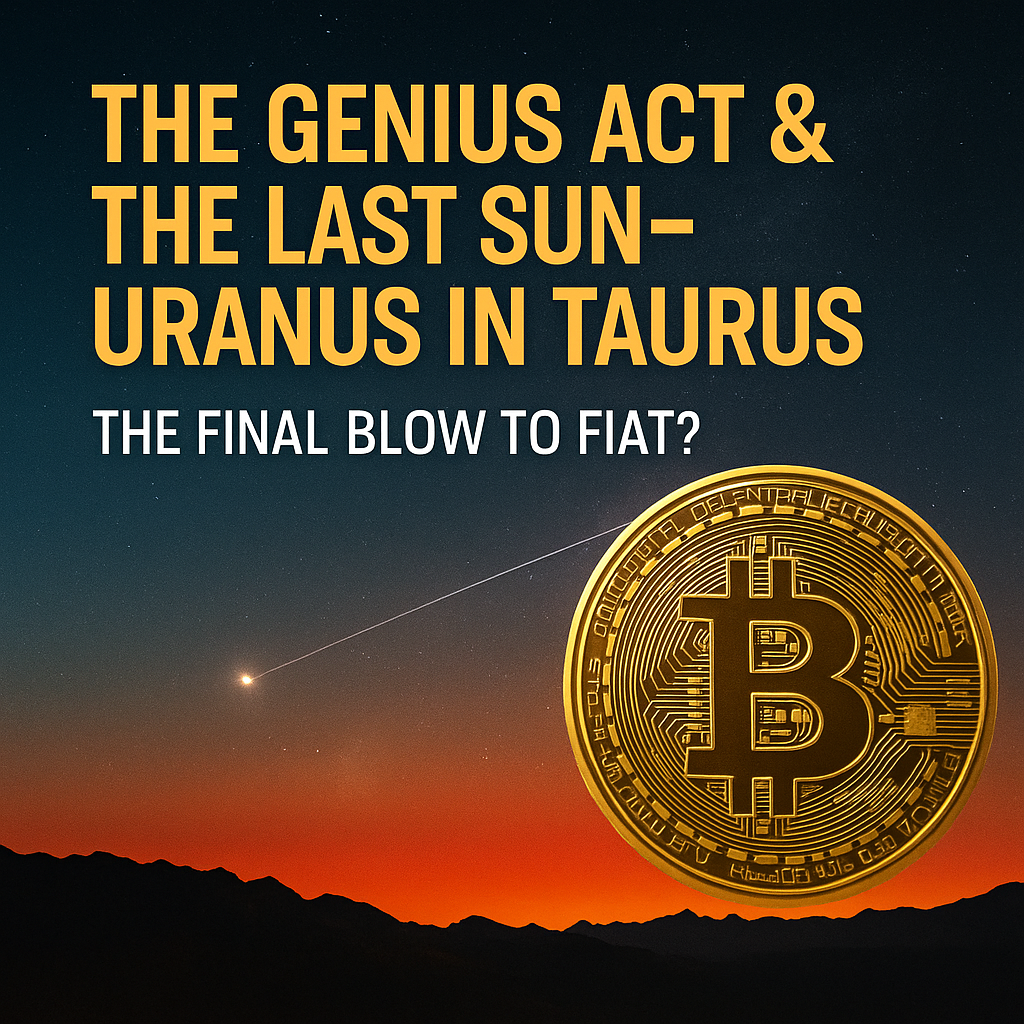 The GENIUS Act & the Last Sun–Uranus in Taurus: The Final Blow to Fiat?