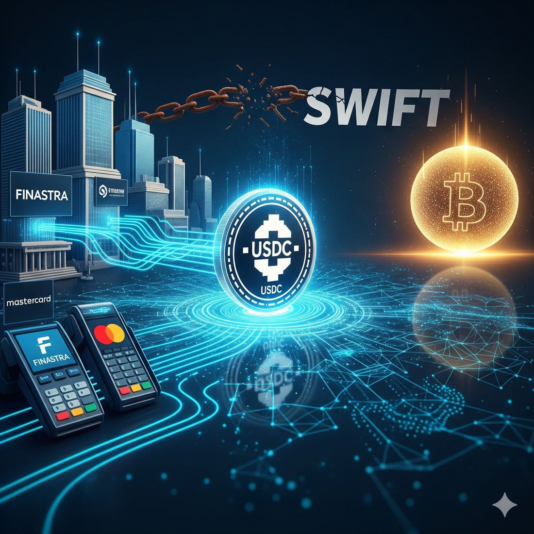 USDC Goes Prime Time: Circle, Finastra & Mastercard Are Embedding Stablecoins Into Banking
