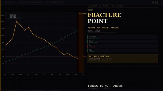 The Fracture Point: Why Bitcoin Is Breaking Down While the S&P 500 Breaks Out