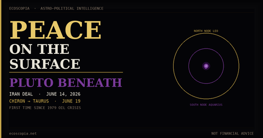 Peace on the Surface, Pluto Beneath: The Iran Deal, June 19, and What the US Chart Is Actually Showing