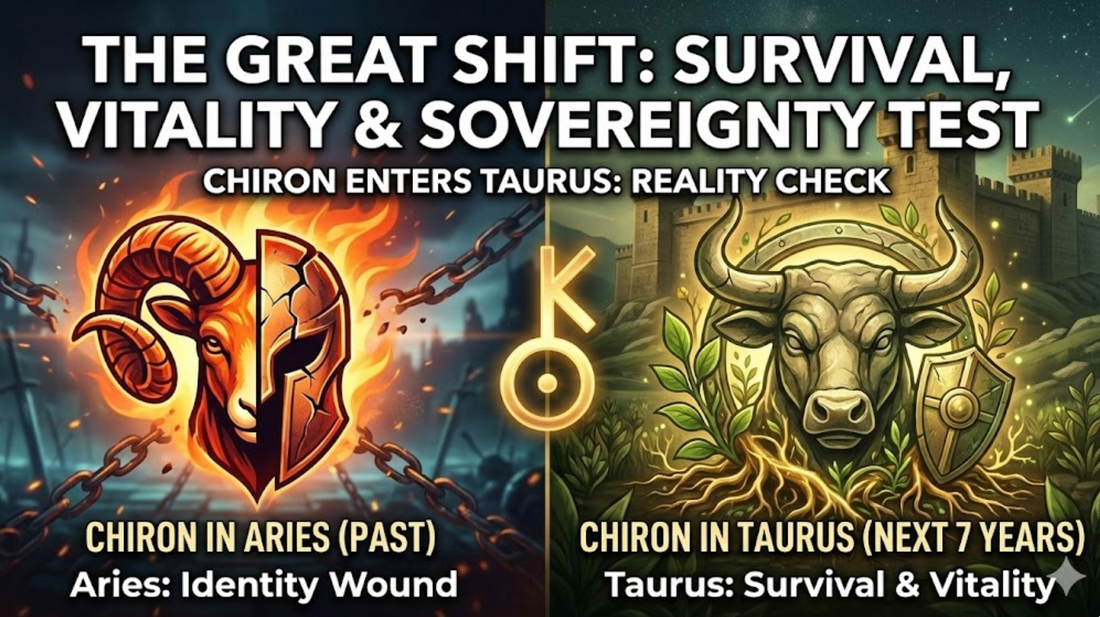 Chiron Enters Taurus: The 7-Year Initiation Into Survival, Vitality & True Sovereignty