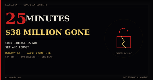 25 Minutes, $38 Million: Why Cold Storage Is Not a Set-and-Forget Act of Sovereignty