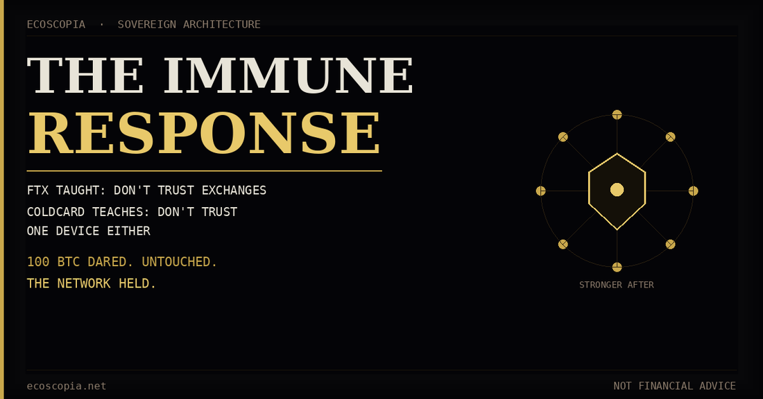 The Immune Response: What Coldcard Teaches Bitcoin That FTX Already Taught Us Once