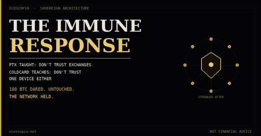 The Immune Response: What Coldcard Teaches Bitcoin That FTX Already Taught Us Once